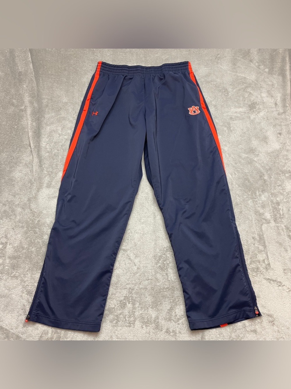 Auburn Tigers Pants Mens XXL Blue and Orange Basketball Under Armour Warm Up